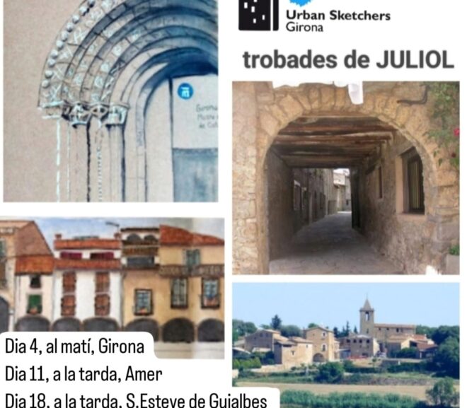 Trobades d’sketching a Catalunya juliol 2024