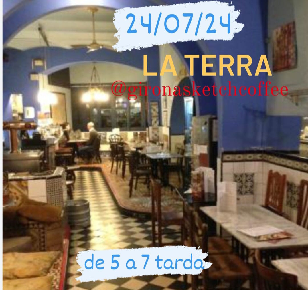 Dimecres tarda #gsketchcoffee al Bar La Terra de Girona