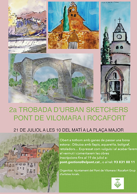 2a Trobada D'urban Sketchers Pont De Vilomara I Rocafort