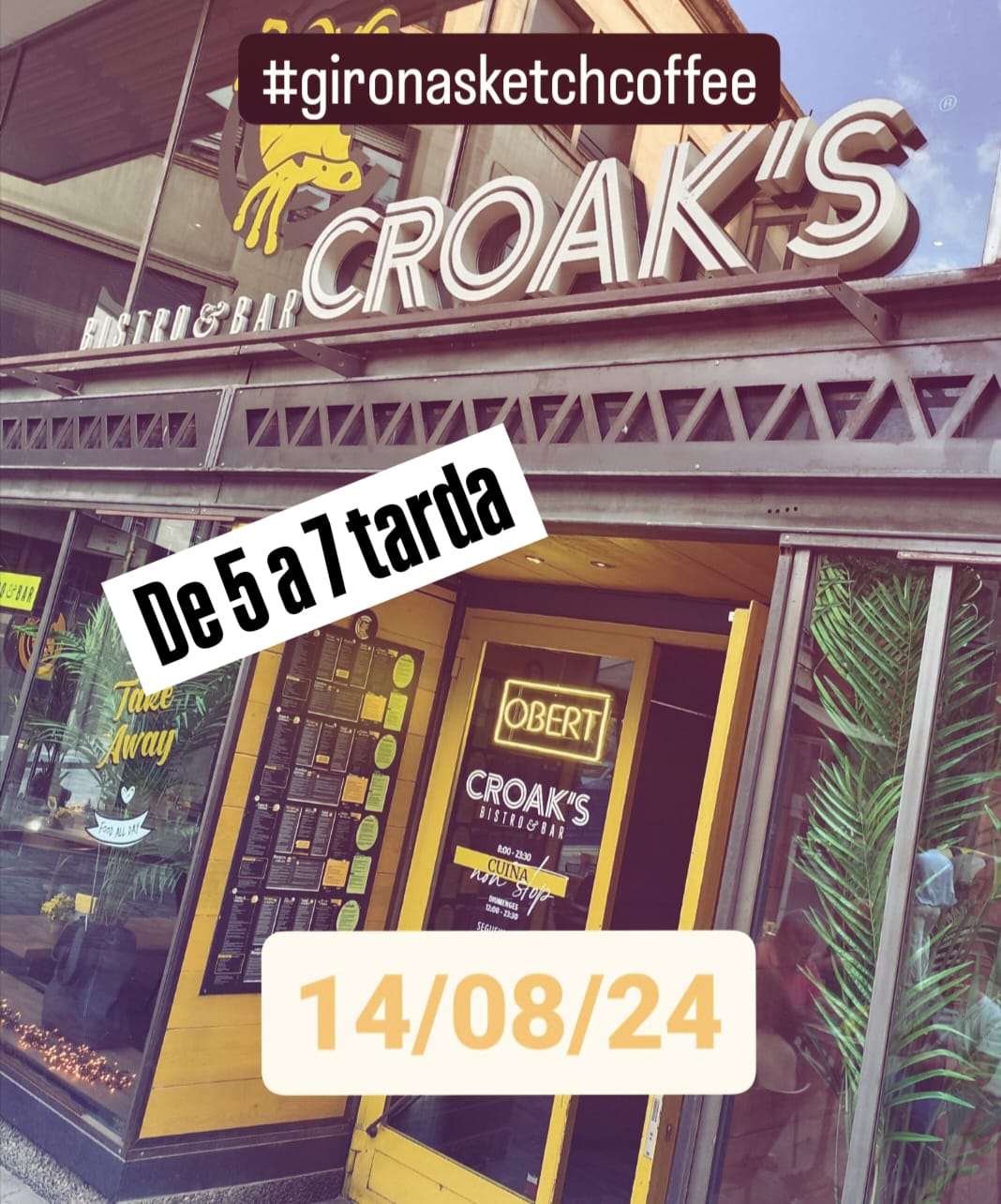 @gironasketchcoffee - ens trobarem al #croak's girona