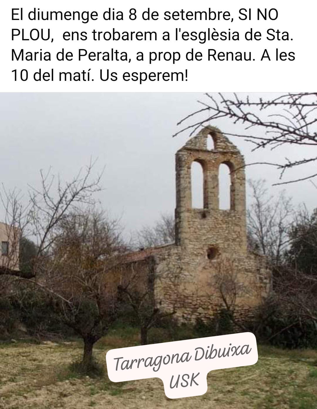 Tarragona Dibuixa USK - Sta maria de Peralta