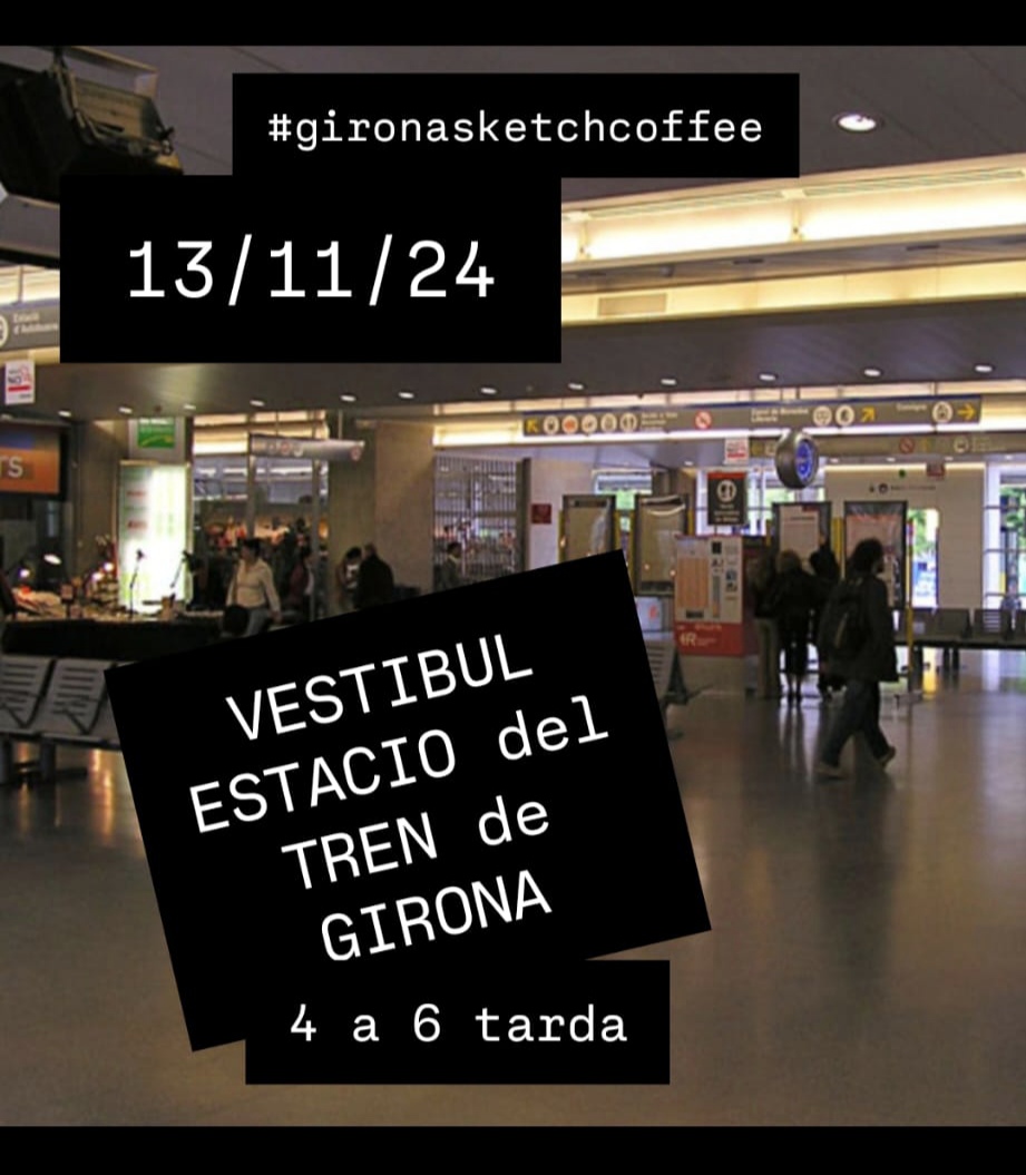 Girona sketchcoffee - Estació de tren de Girona