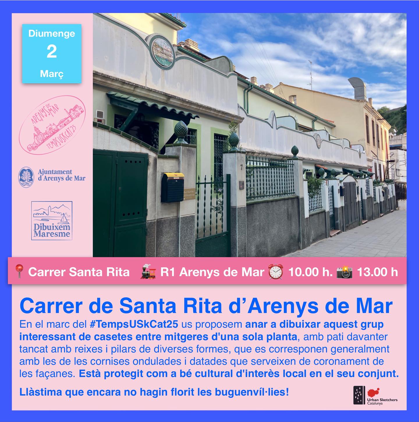 Trobada al Carrer de Santa Rita d’Arenys de Mar