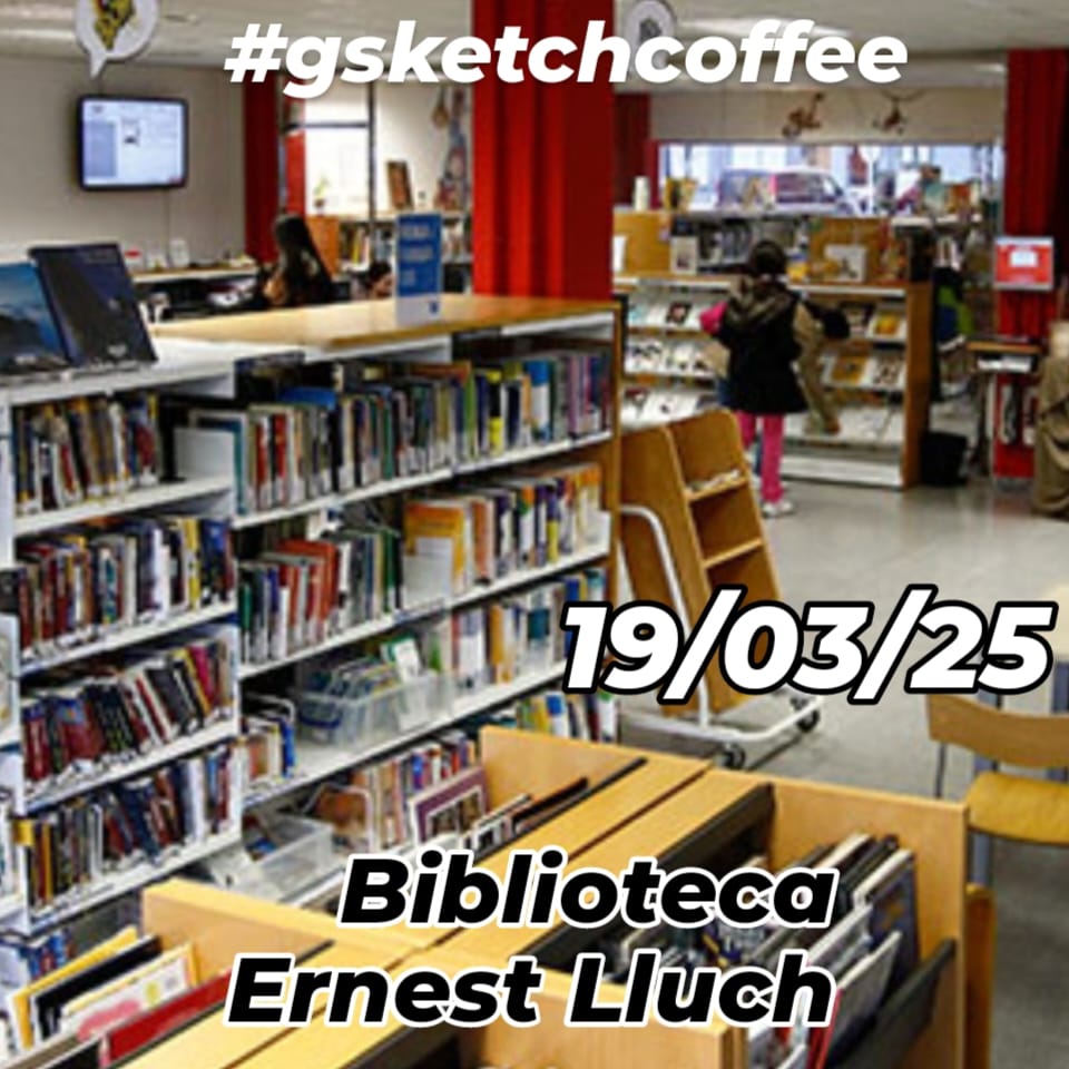 Girona sketchcoffee - Biblioteca Ernest Lluch