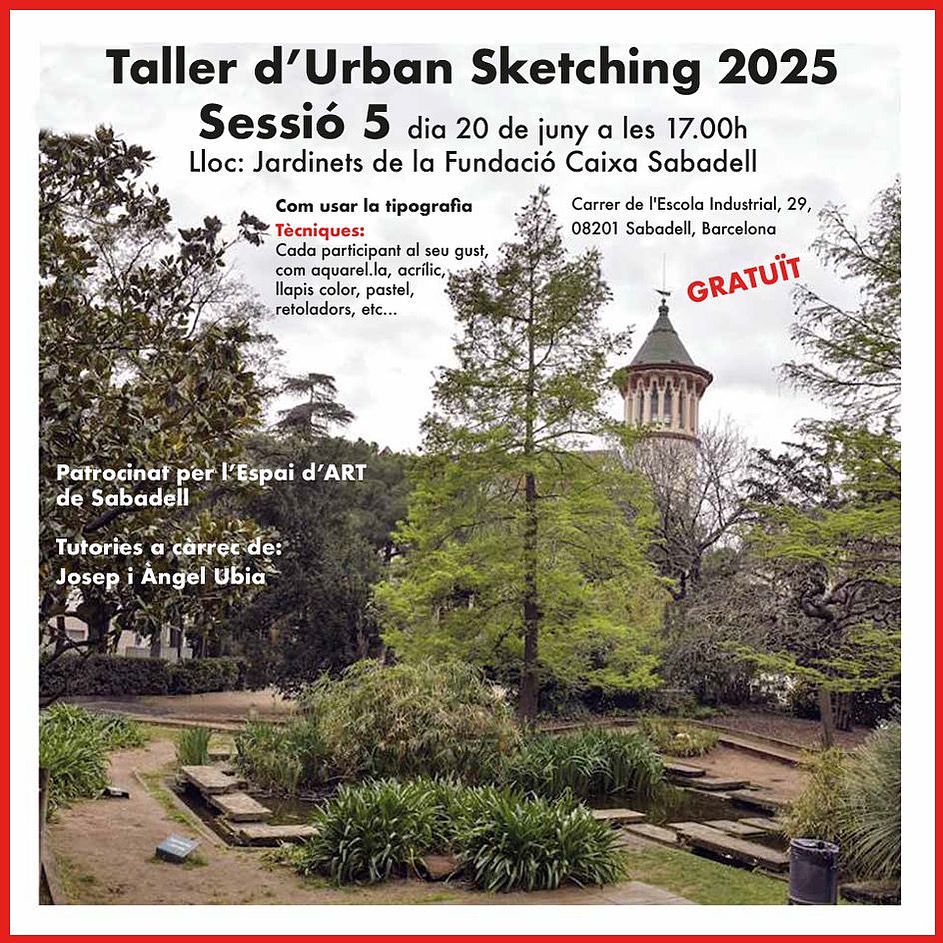 Dibuixant Sant Quirze - Taller d'Urban Sketching