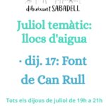 Dibuixant Sabadell.  Juliol Temàtic: Llocs d’aigua