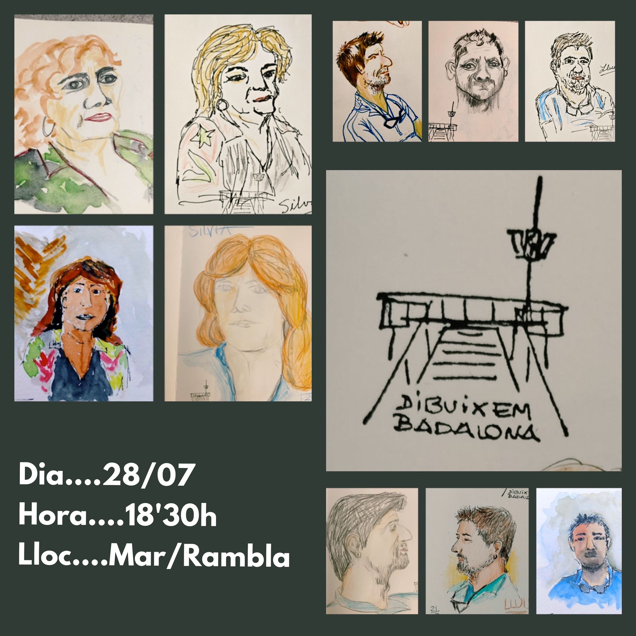 Dibuixem Badalona. Retrats