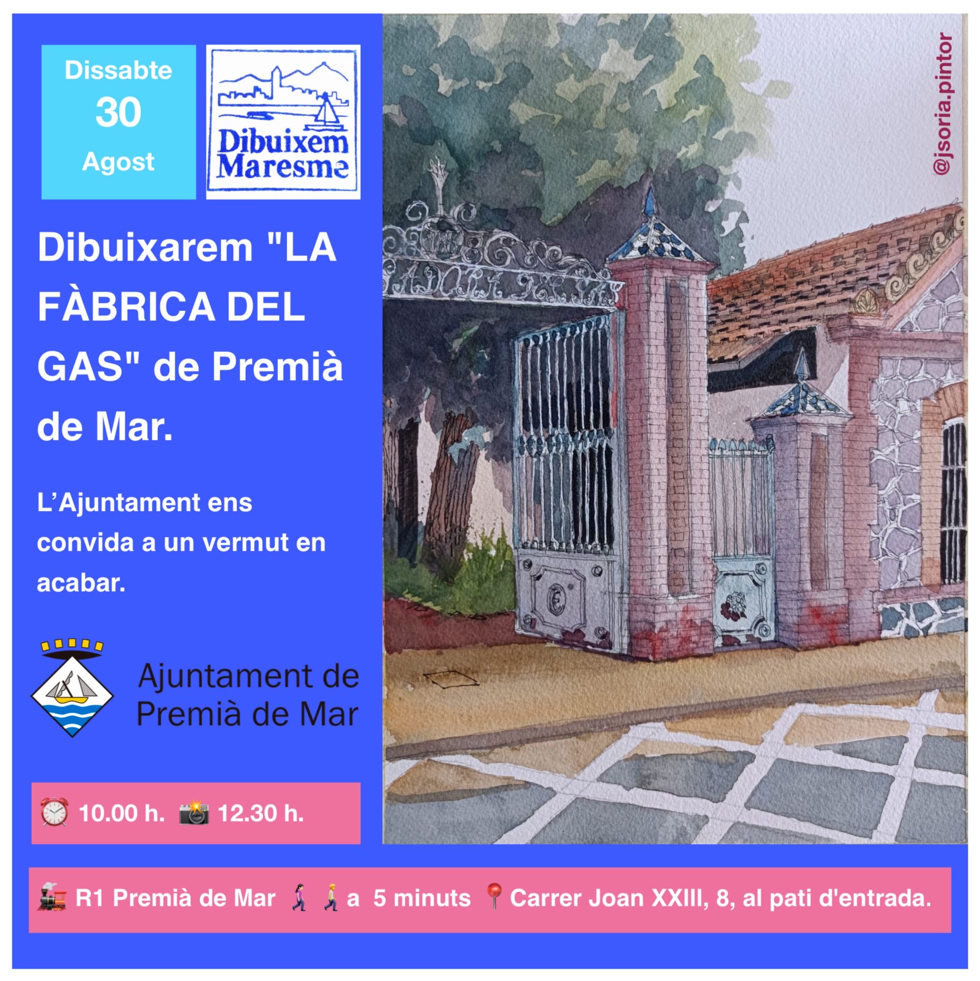 Dibuixem Maresme. La fàbrica del Gas de Premià de Mar