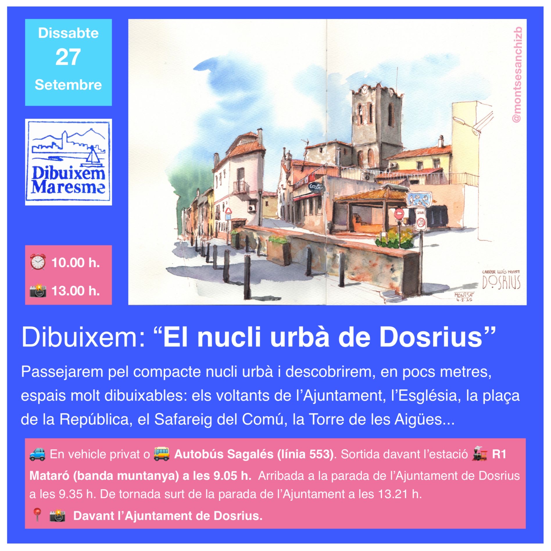 Dibuixem Maresme. El nucli Urbà de Dosrius