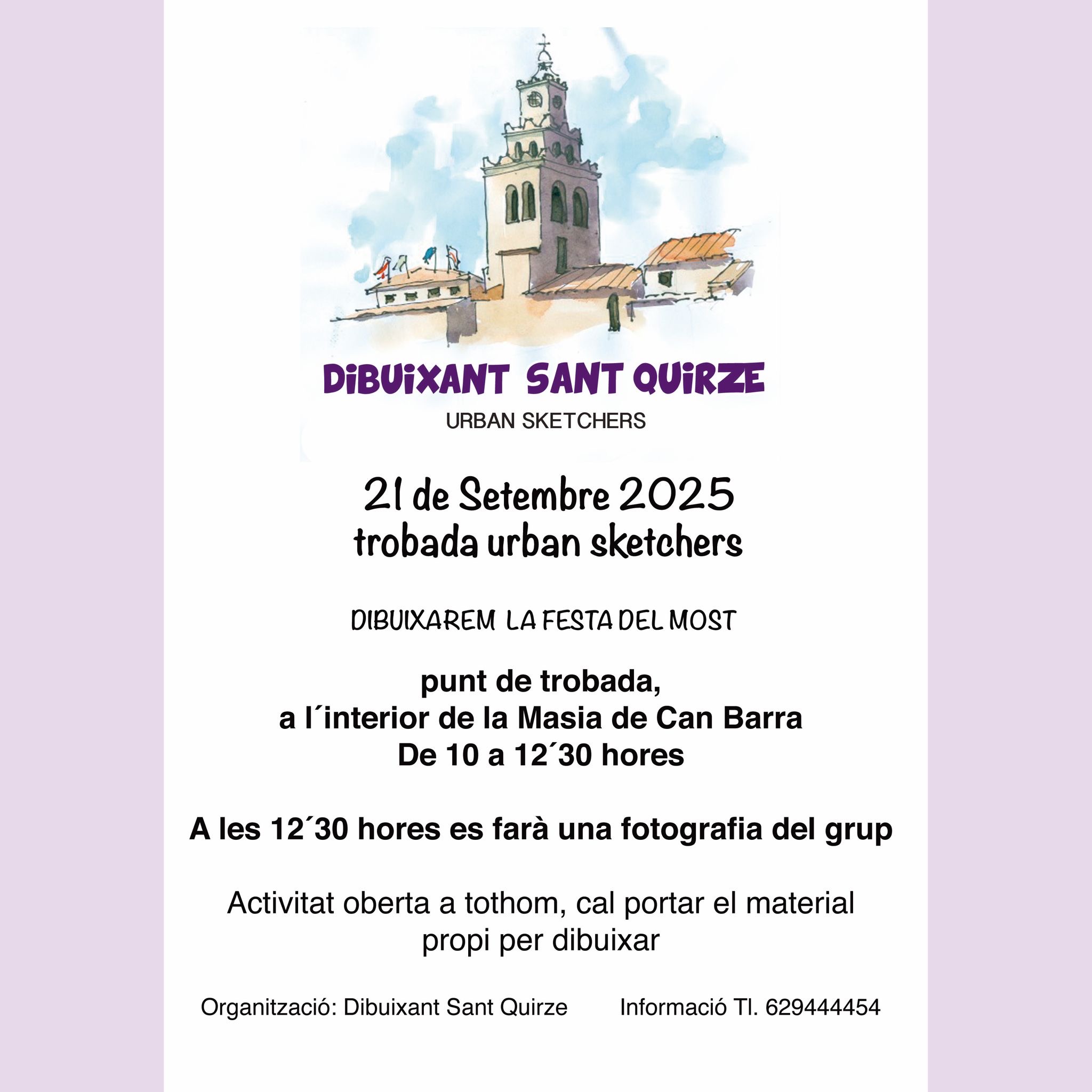 Dibuixant Sant Quirze. La festa del Most