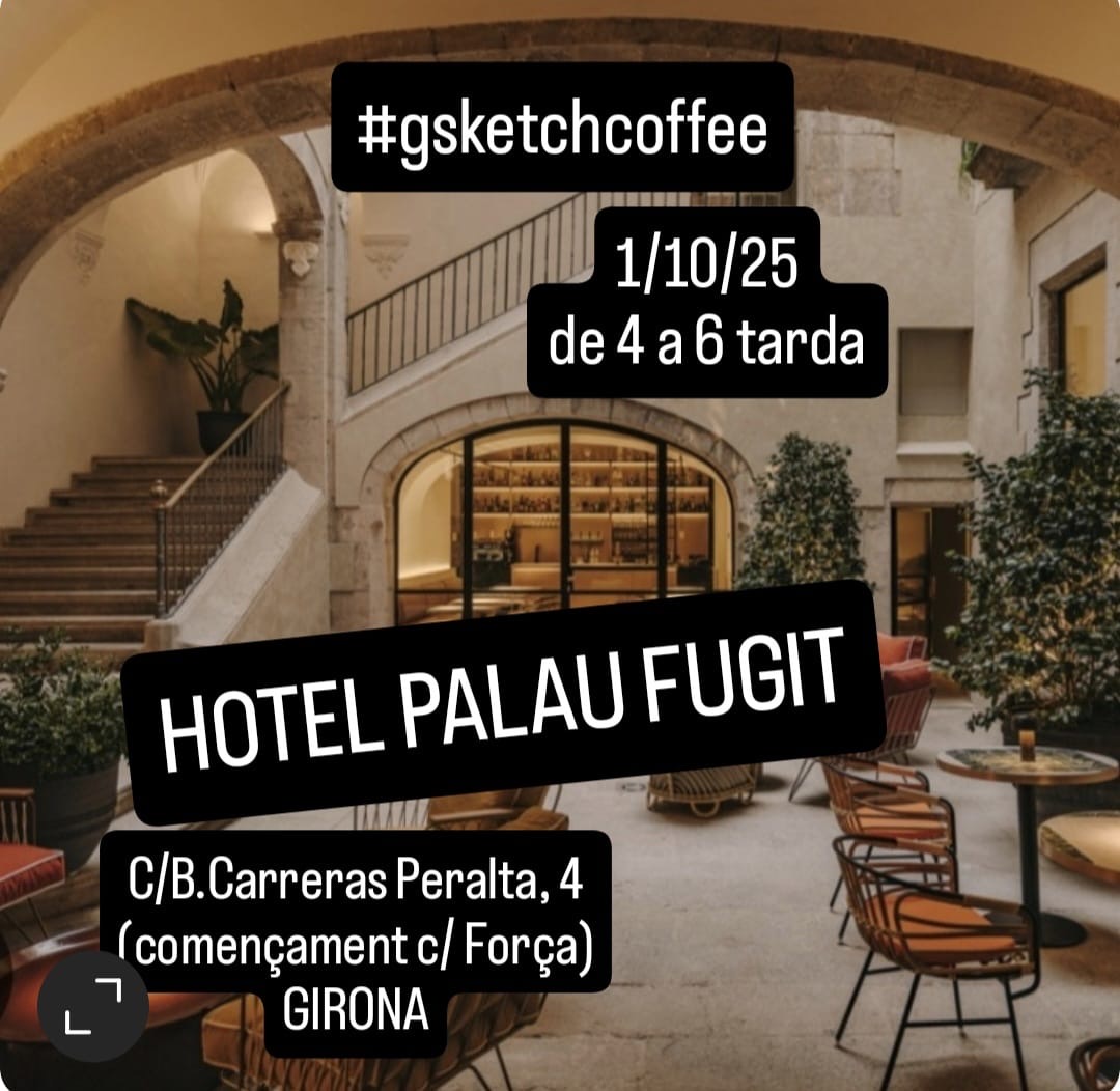 Girona Sketch Coffee. Hotel Palau Fugit