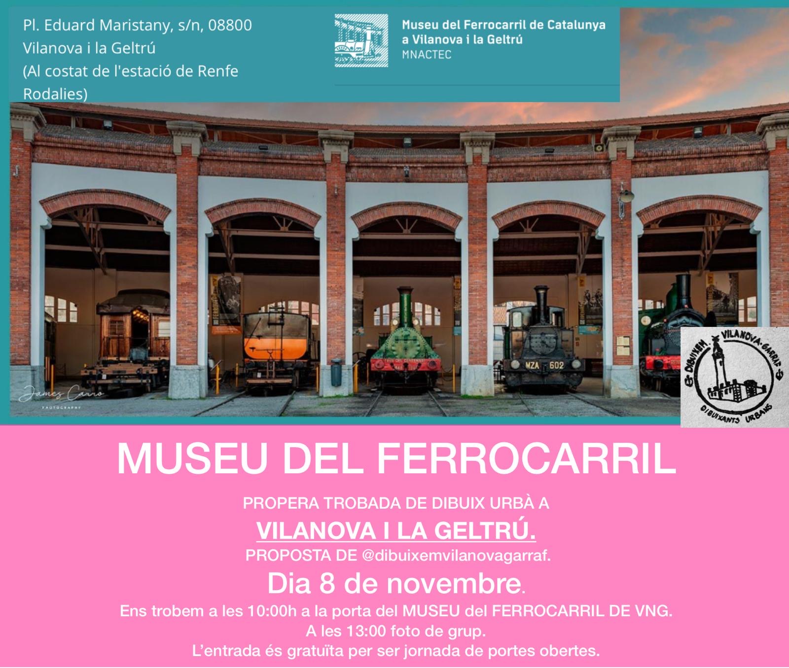 Dibuixem Vilanova. Museu del Ferrocarril