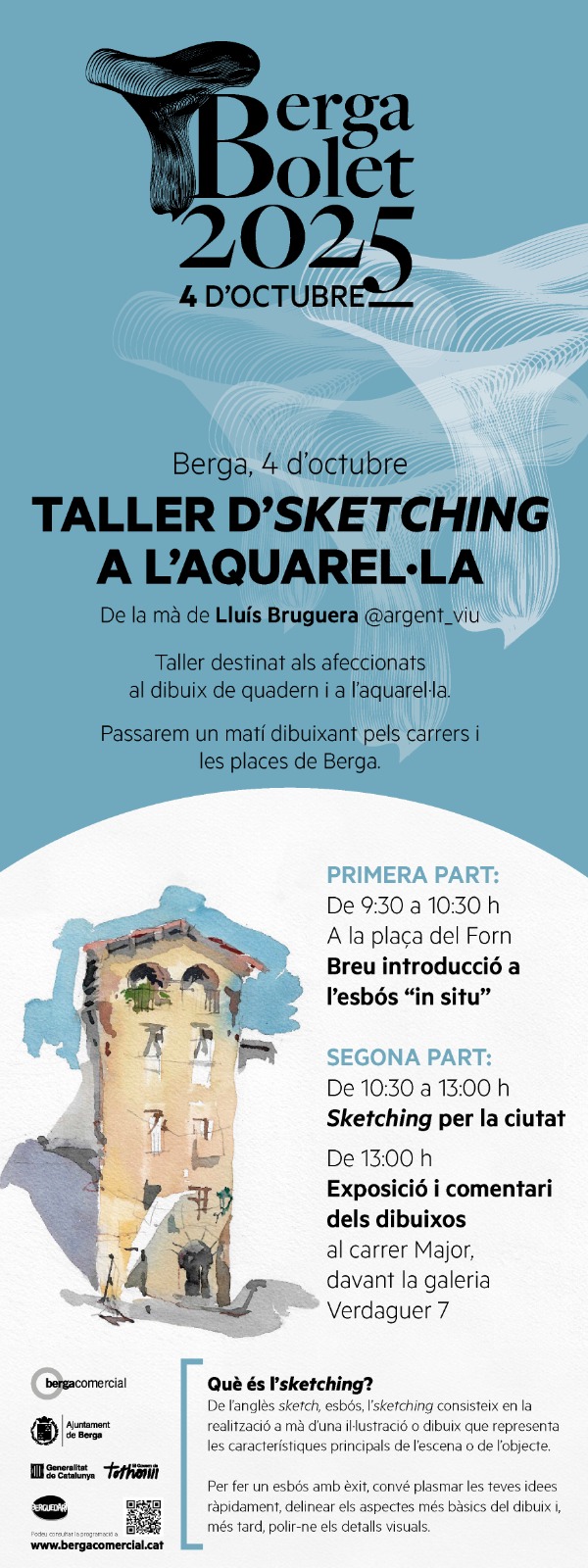 USk Bages. Taller d’sketching a Berga