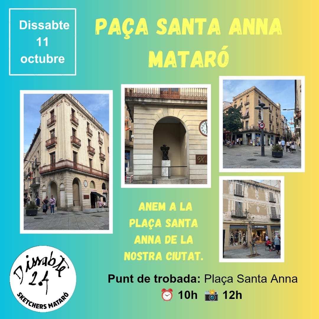 Dissabte 2.4. Plaça Sta. Anna. Mataró