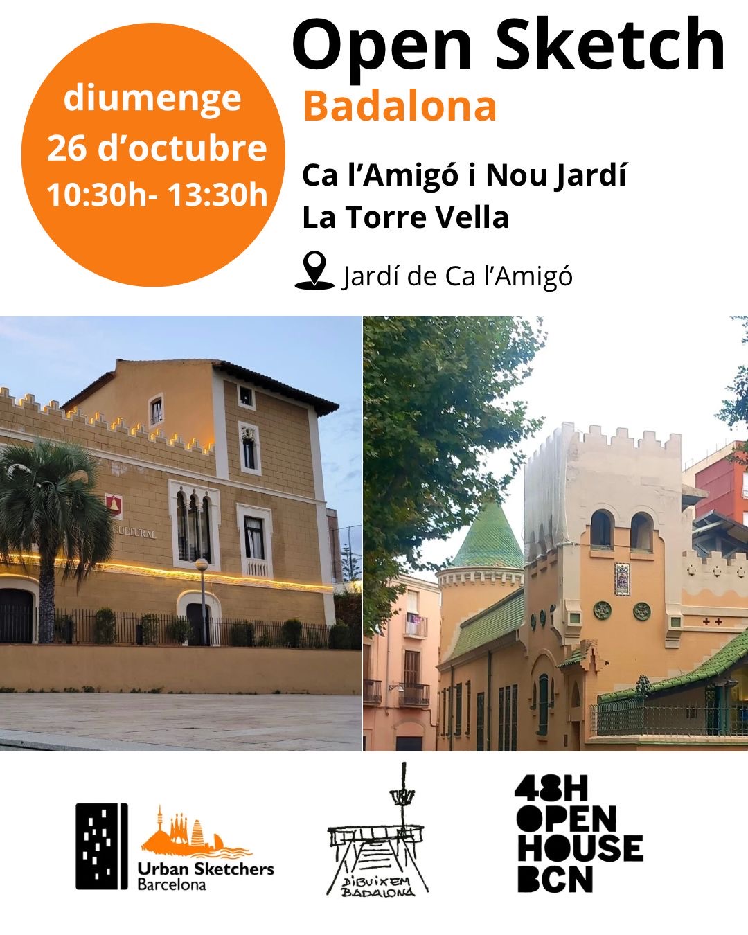 USk Barcelona i Dibuixem Badalona. Open Sketch