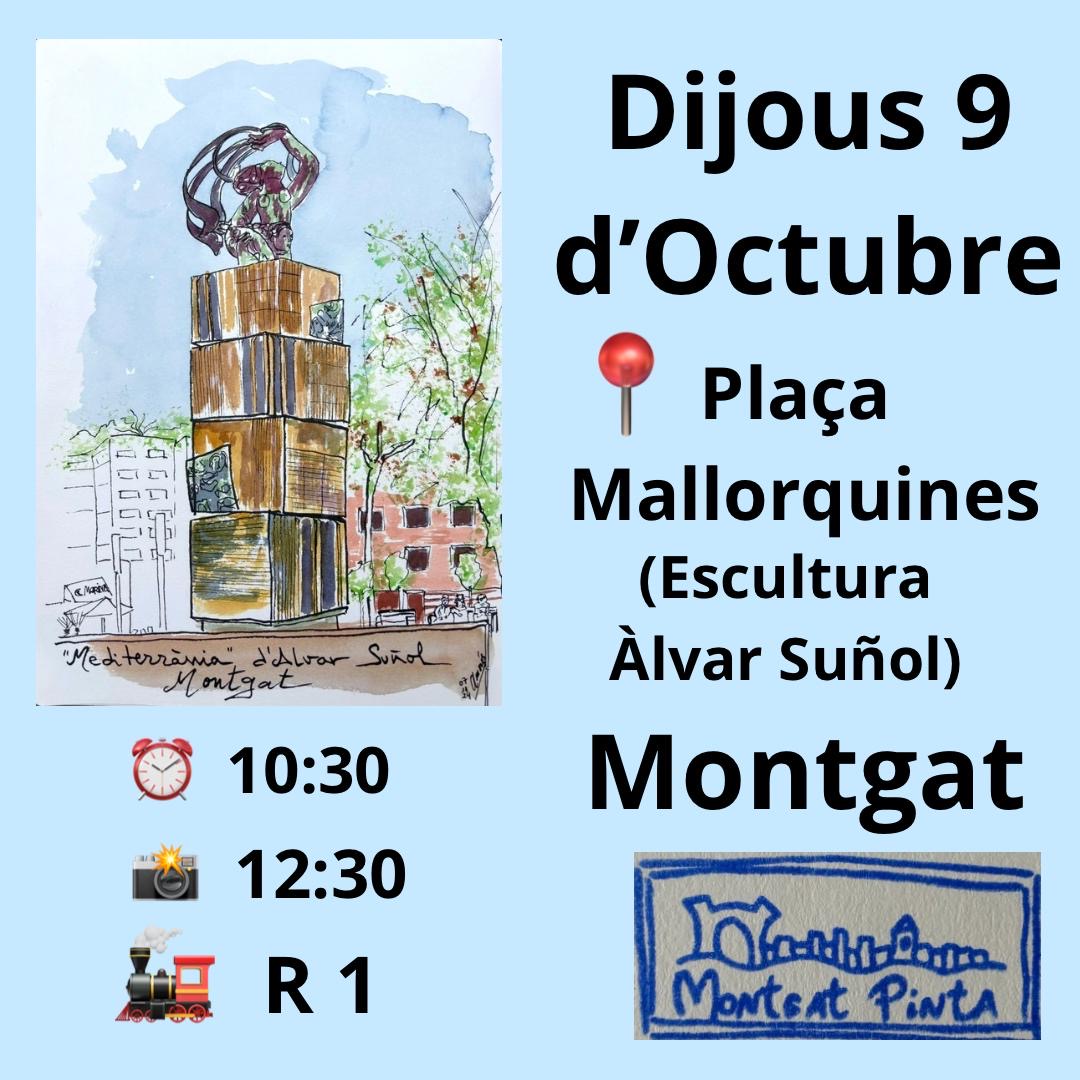 Montgat Pinta. Plaça Mallorquines