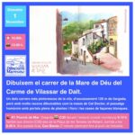 Dibuixem Maresme. Carrer de la Mare de Déu del Carme. Vilassar de Dalt