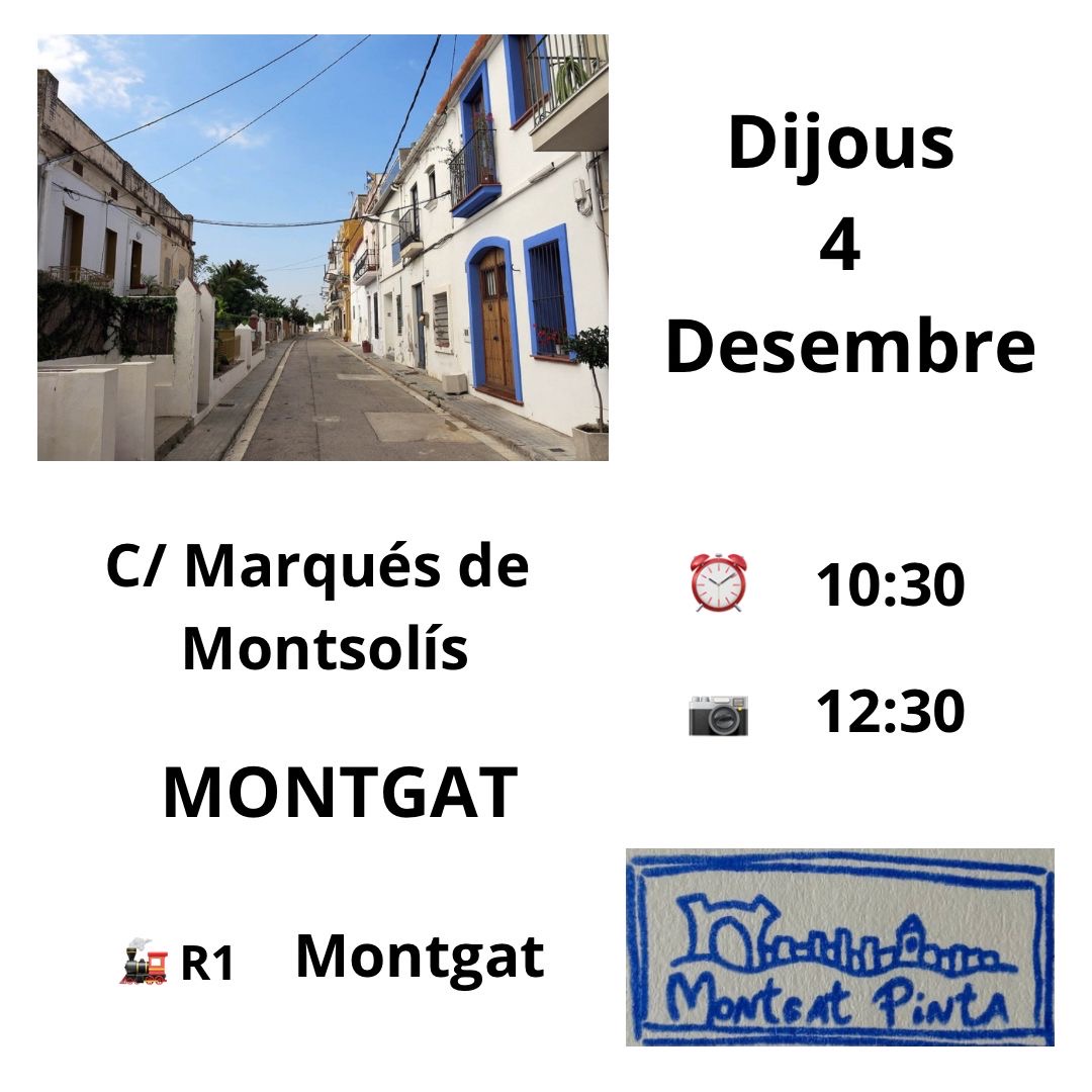 Montgat Pinta. Carrer Marquès de Montsolís