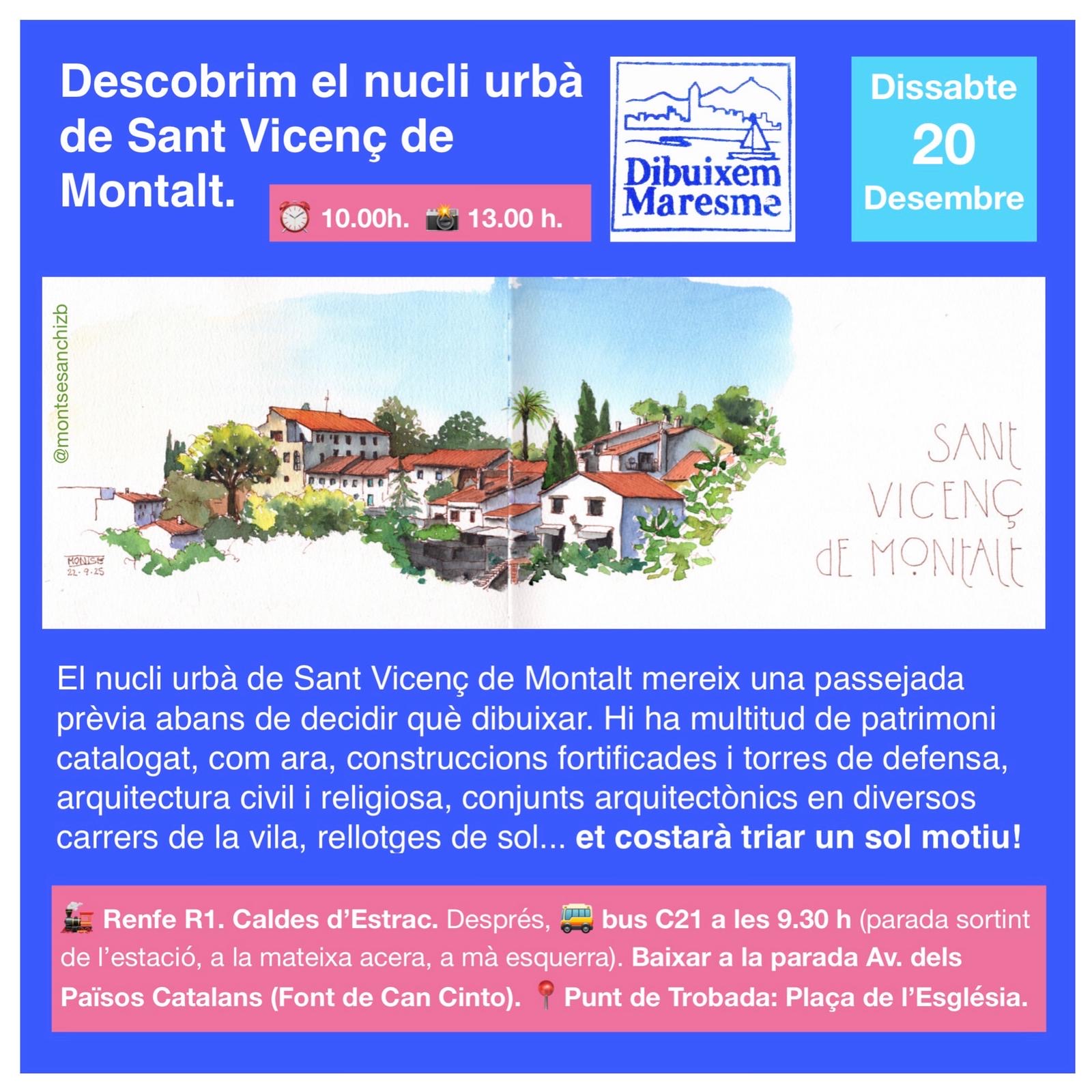 Dibuixem Maresme. Nucli Urbà. Sant Vicenç de Montalt