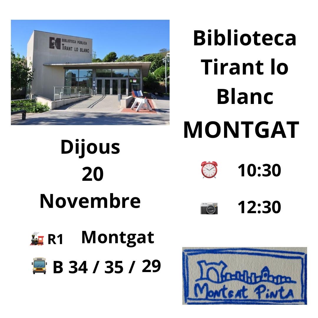 Montgat Pinta. Biblioteca Tirant lo Blanc