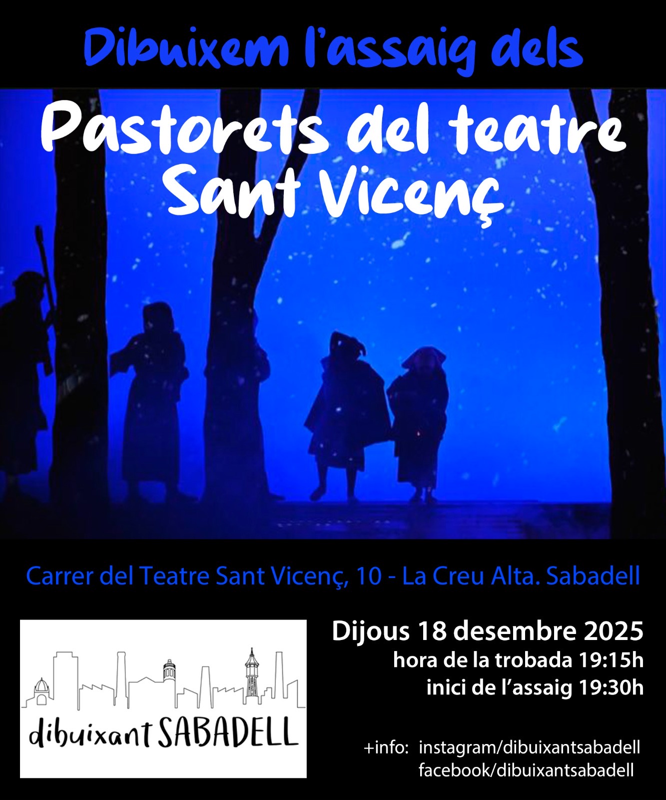 Dibuixant Sabadell. Pastorets del Teatre Sant Vicenç