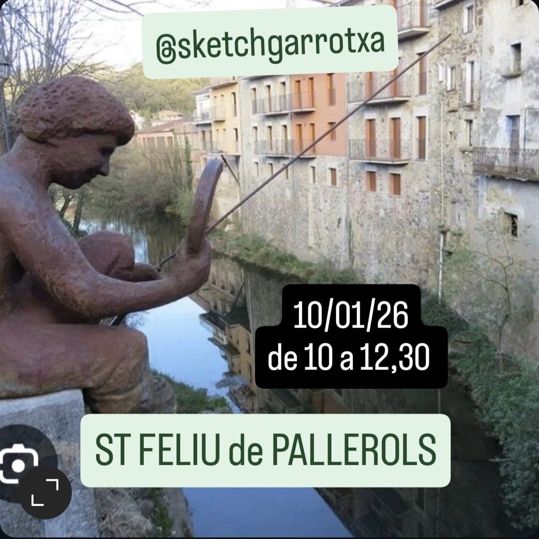 Sketch Garrotxa. Sant Feliu de Pallerols