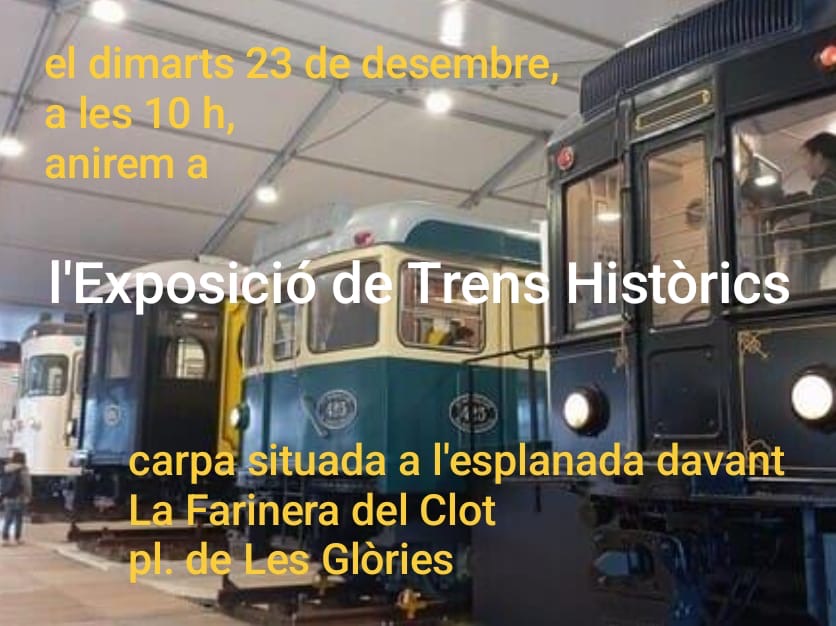 Colla del Pinzell. Exposició de trens històrics. Farinera del Clot