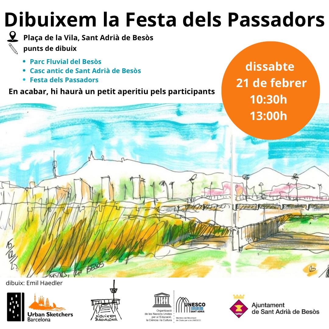 USk Barcelona i Dibuixem Badalona. La Festa dels Passadors. Sant Adrià del Besos