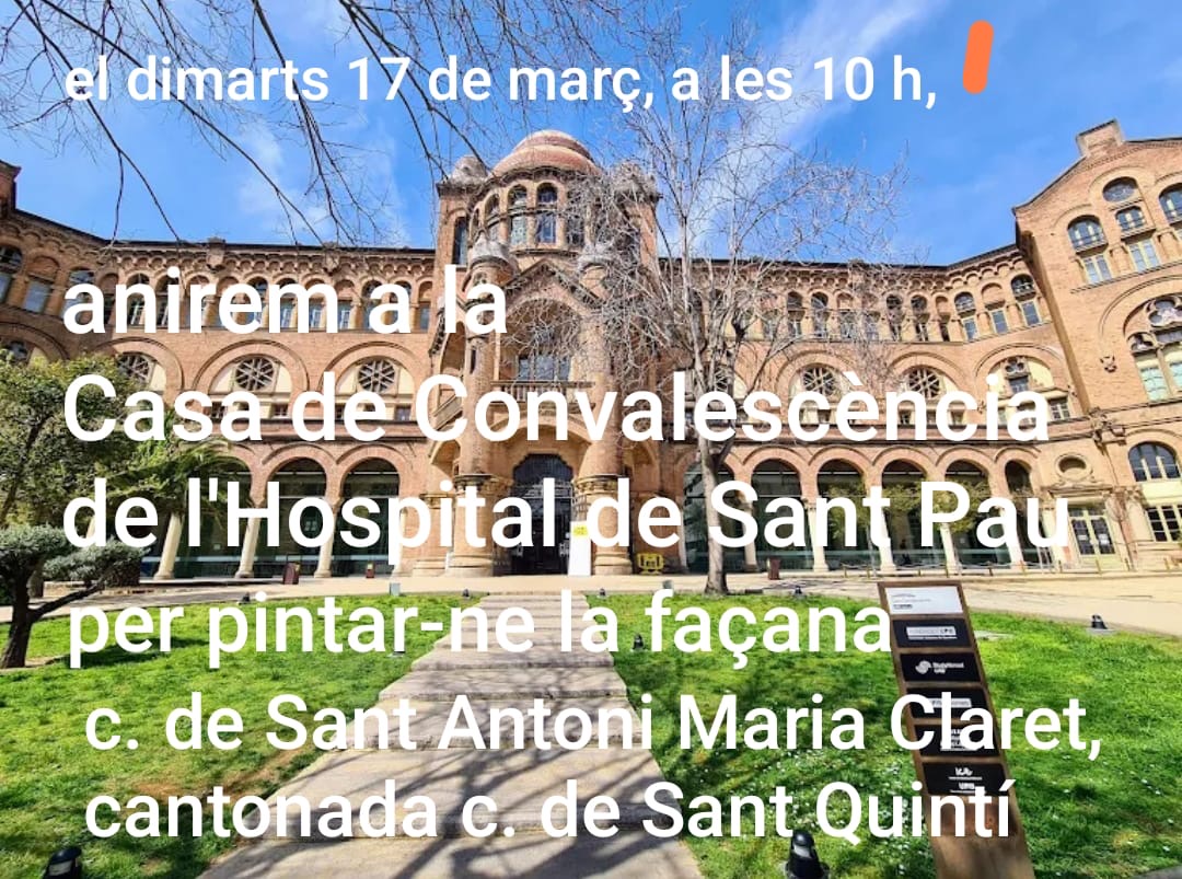 Colla del Pinzell. Casa Convalescència de l’Hospital de Sant Pau