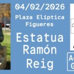 Dibuixem l’Empordà. Estatua Ramón Reig. Figueres