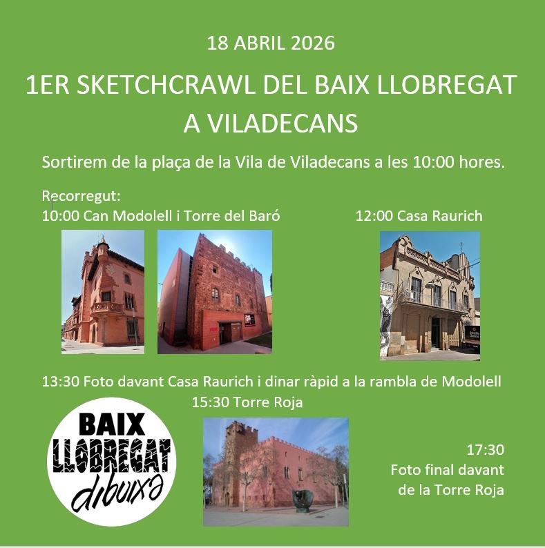 Baix Llobregat Dibuixa. 1er Sketchcrawl. Viladecans