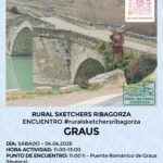 Rural Sketchers Ribagorza. Puente Románico. Graus