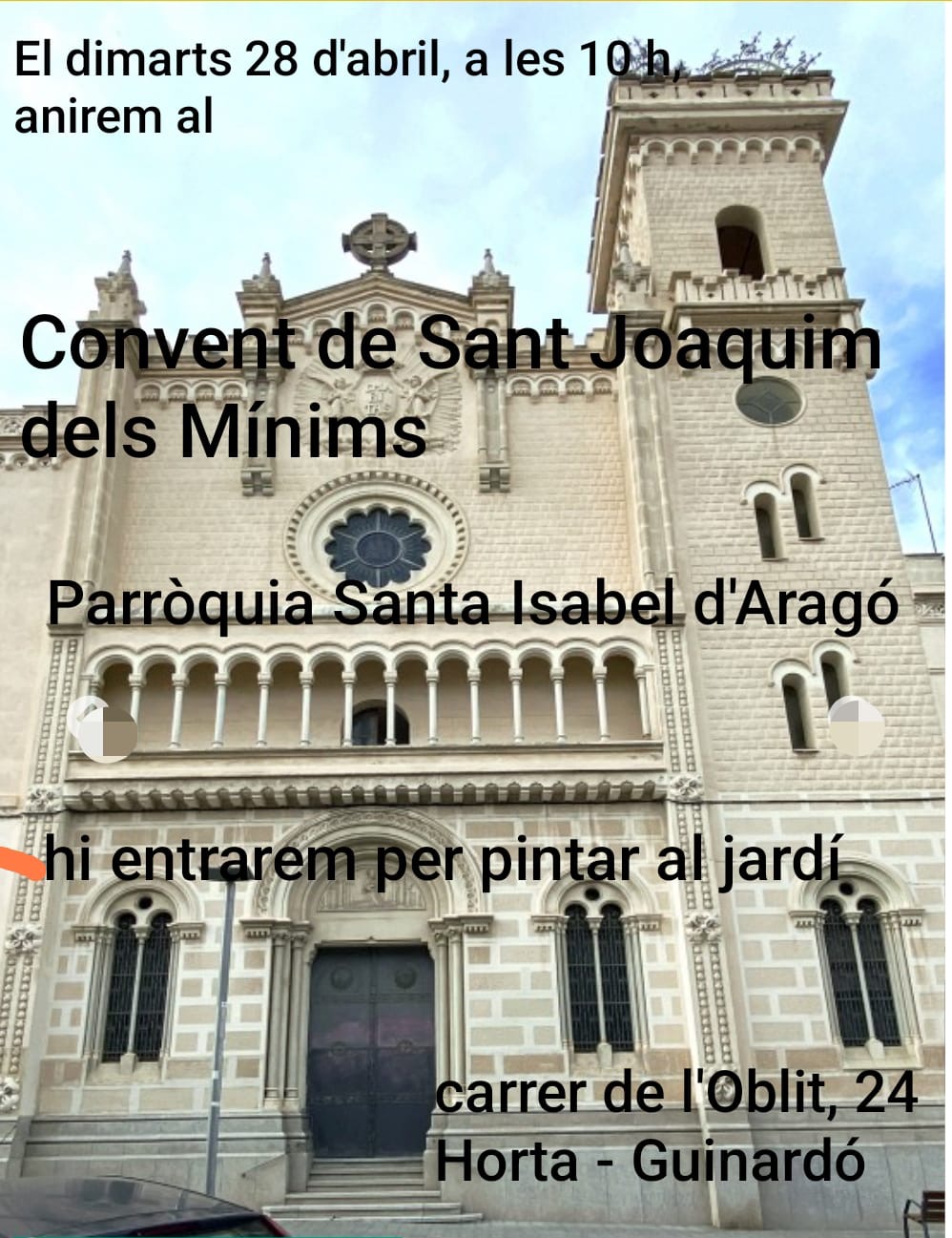 La Colla del Pinzell. Convent de Sant Joaquim dels Mínims
