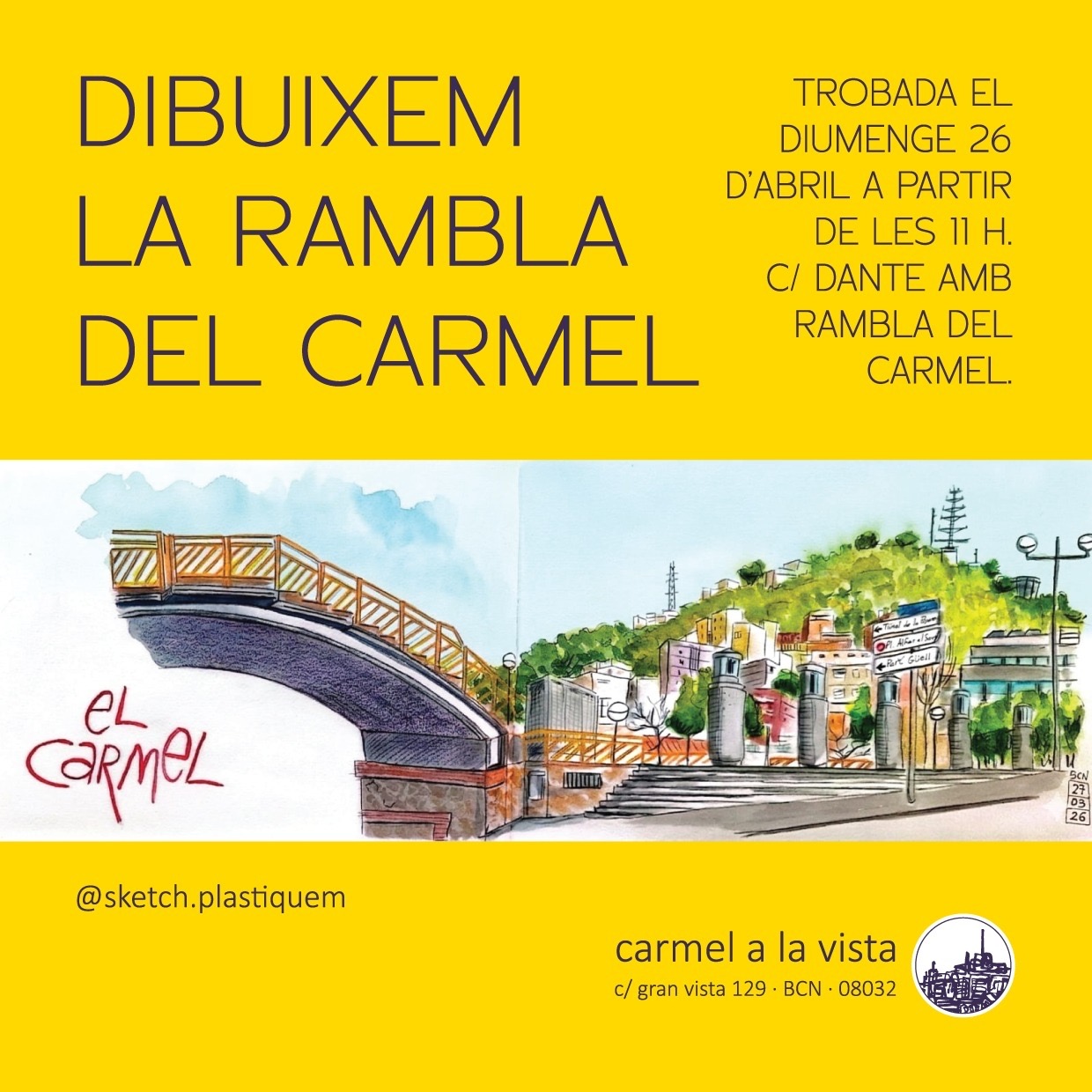Carmel a la Vista. La Rambla del Carmel. Barcelona