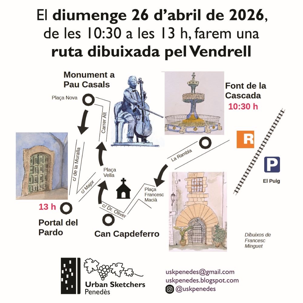 USk Penedès. Ruta dibuixada pel Vendrell