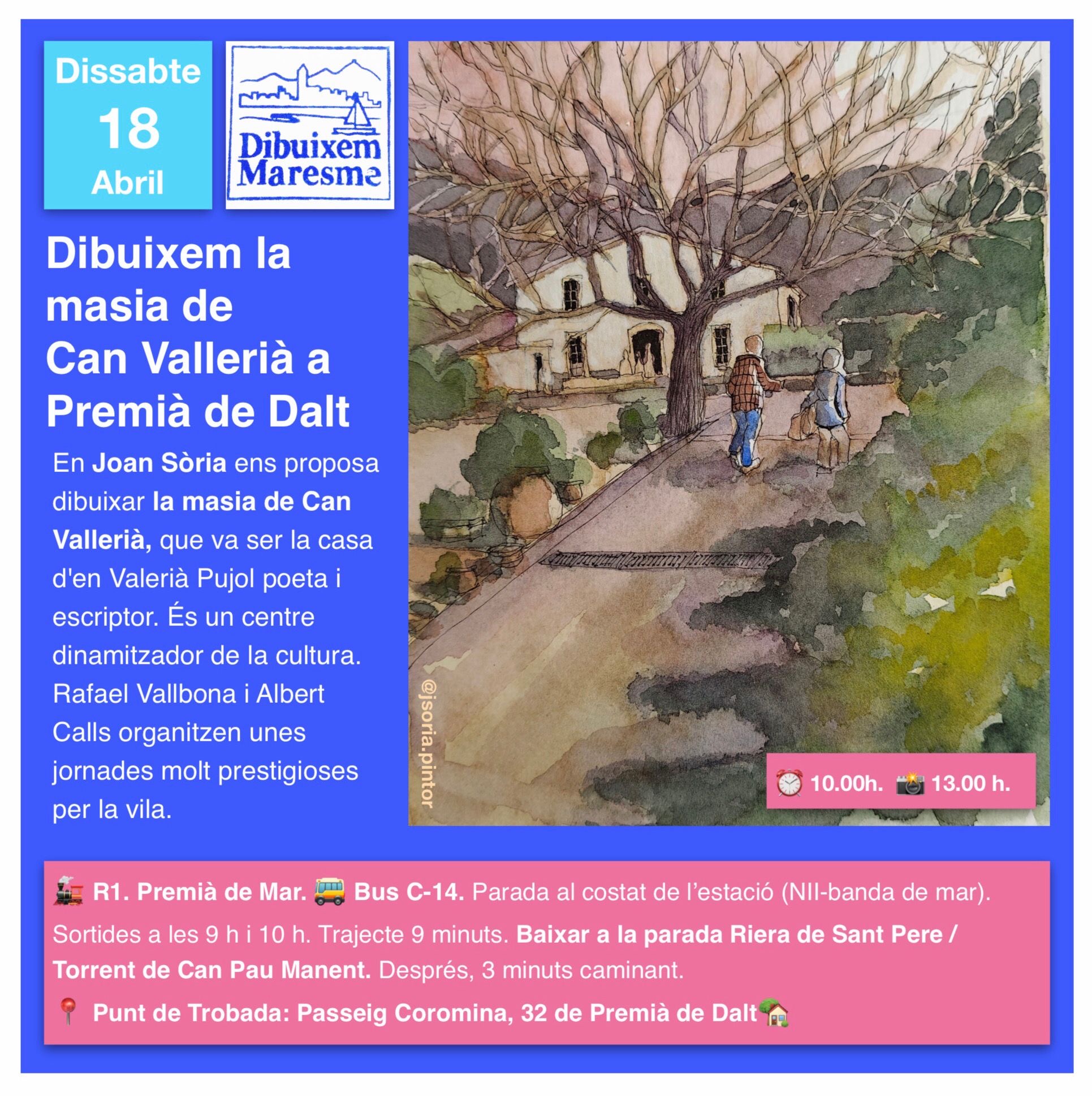 Dibuixem Maresme. Can Vallerià. Premià de Dalt