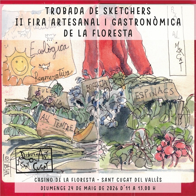Dibuixant Sant Cugat. II Fira Artesanal i Gastronòmica. La Floresta