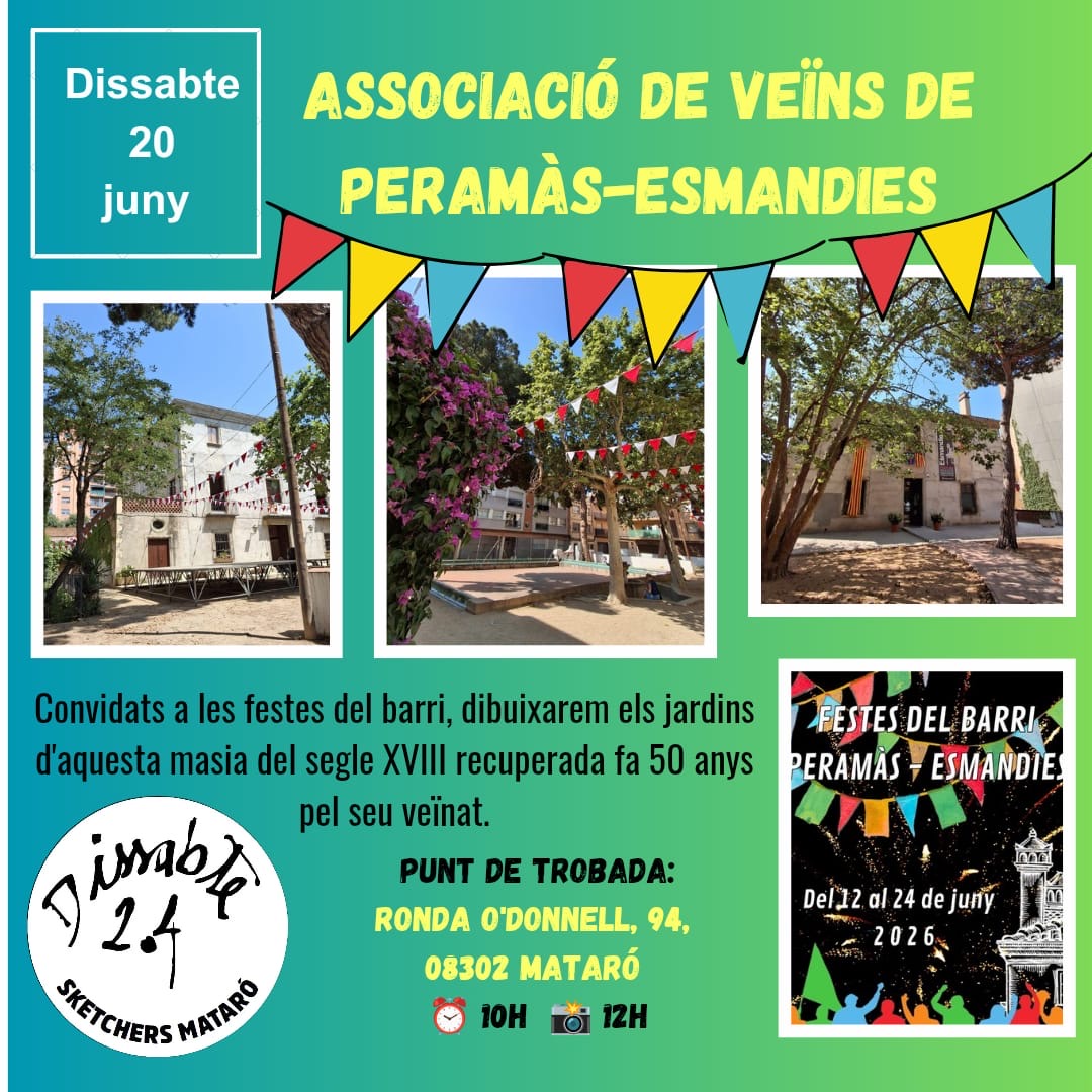 Dissabte 2.4. Associació de veïns de Peramàs-Esmandies