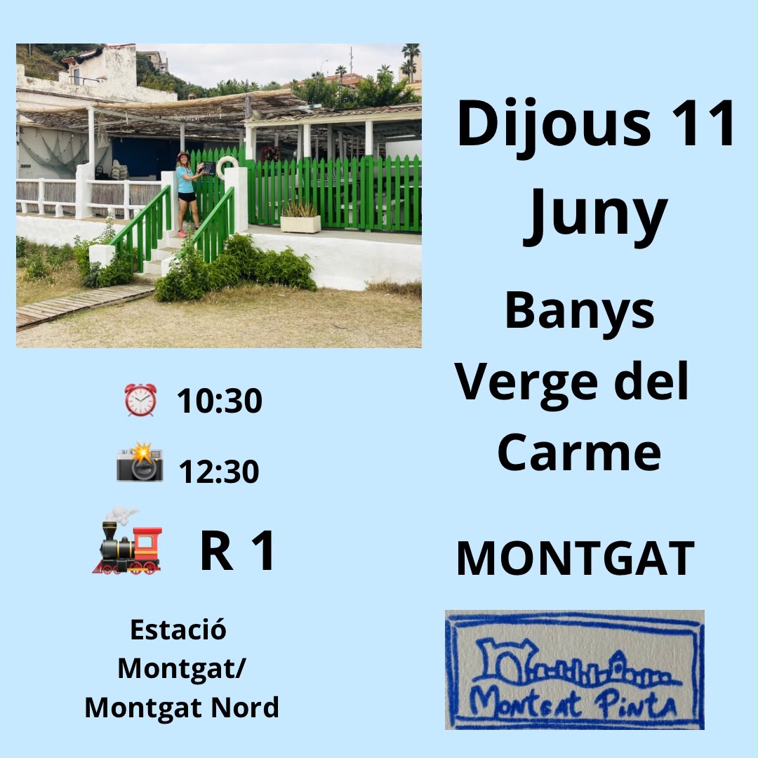 Montgat Pinta. Banys Verge del Carme. Montgat