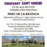 Dibuixant Sant Quirze. Parc de la Batzuca