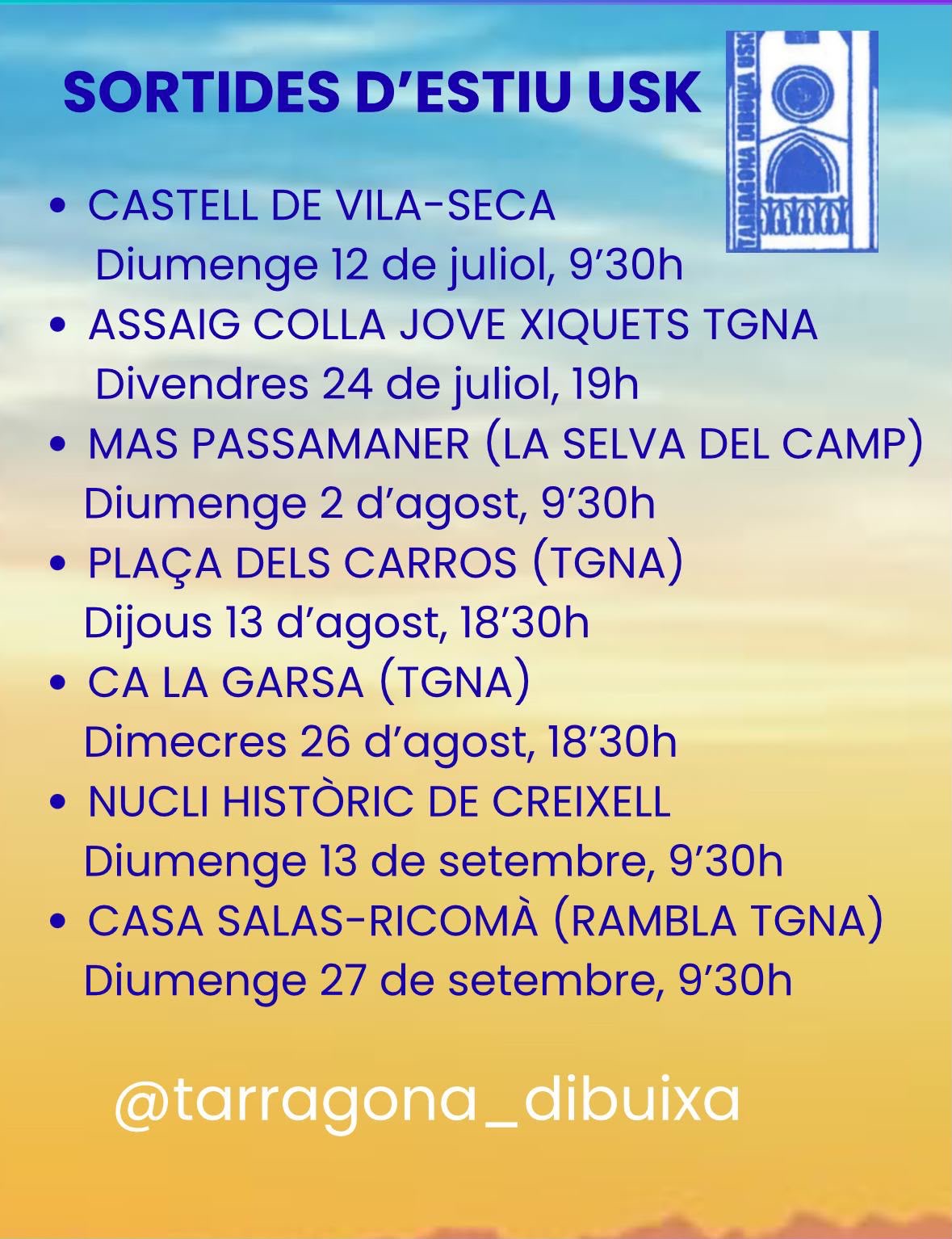 Tarragona Dibuixa. Mas Passamaner. La Selva del Camp