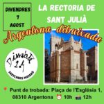 Dissabte 2.4. La Rectoria de Sant Julià. Argentona