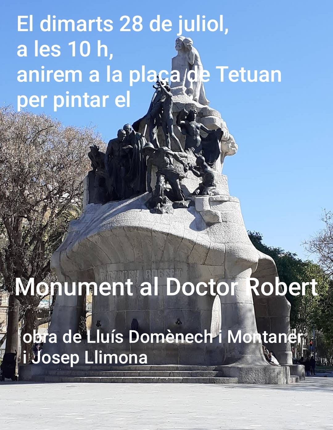 Colla del Pinzell. Monument al Doctor Robert