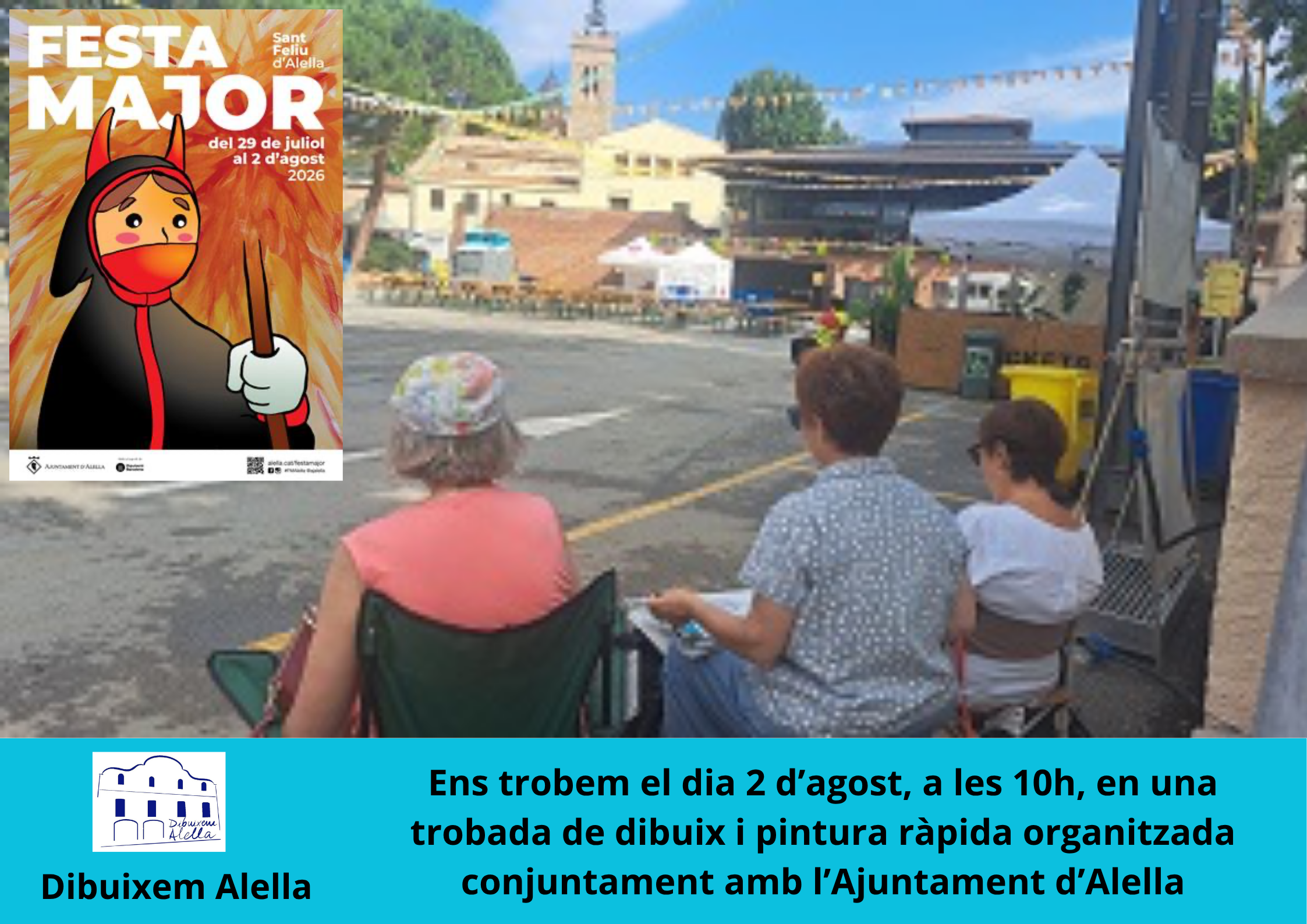 Dibuixem Alella. 3a Trobada de dibuix i pintura ràpida