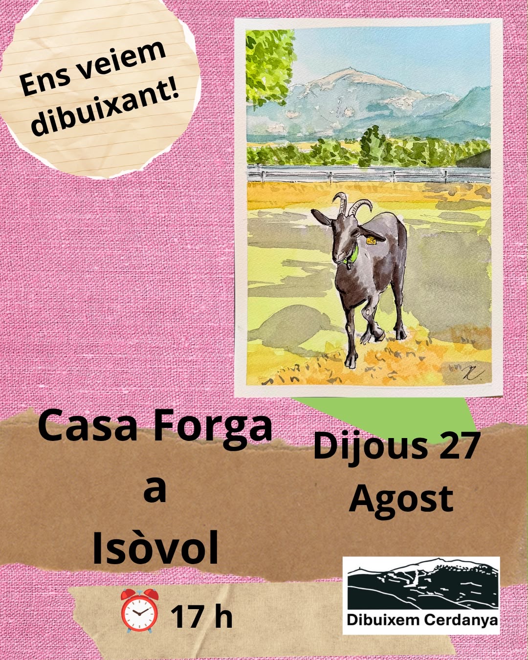 Dibuixem Cerdanya. Casa Forga. Isòvol