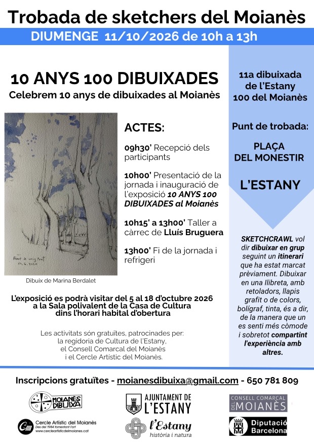Moianès Dibuixa. 10 anys 100 dibuixades