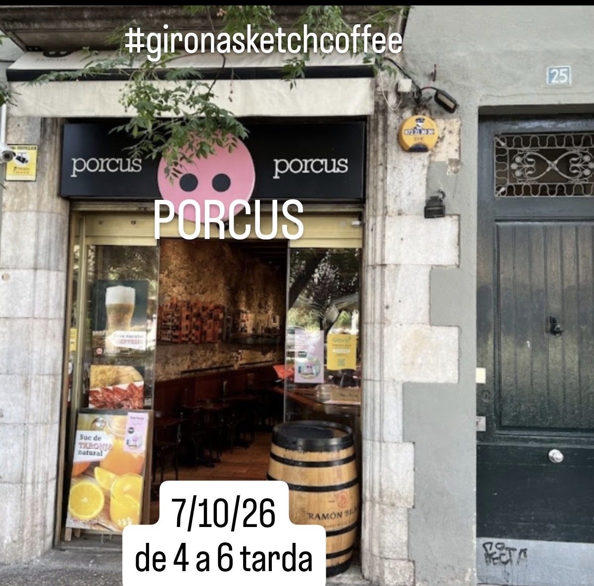 Girona SketchCoffee. Porcus
