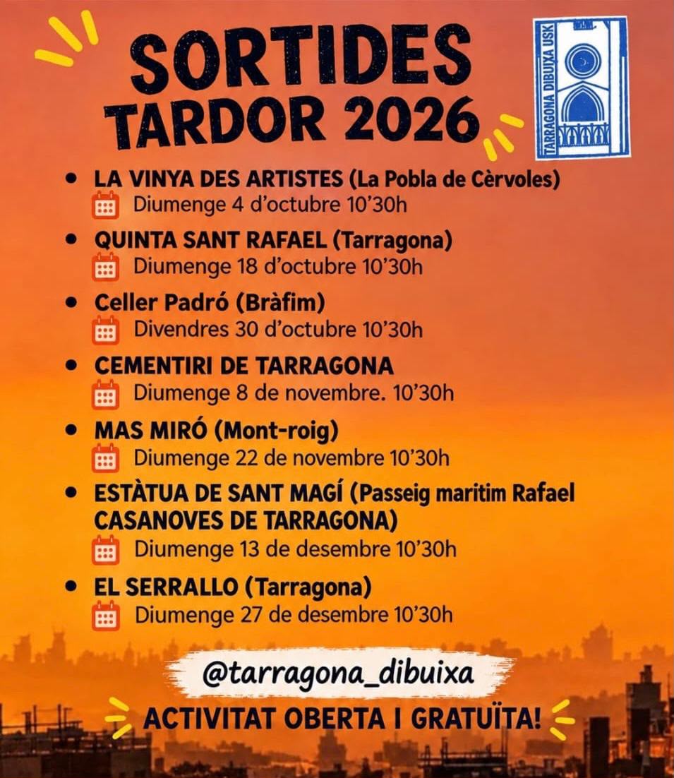 Tarragona Dibuixa. La Vinya des Artistes. La Pobla de Cèrvoles