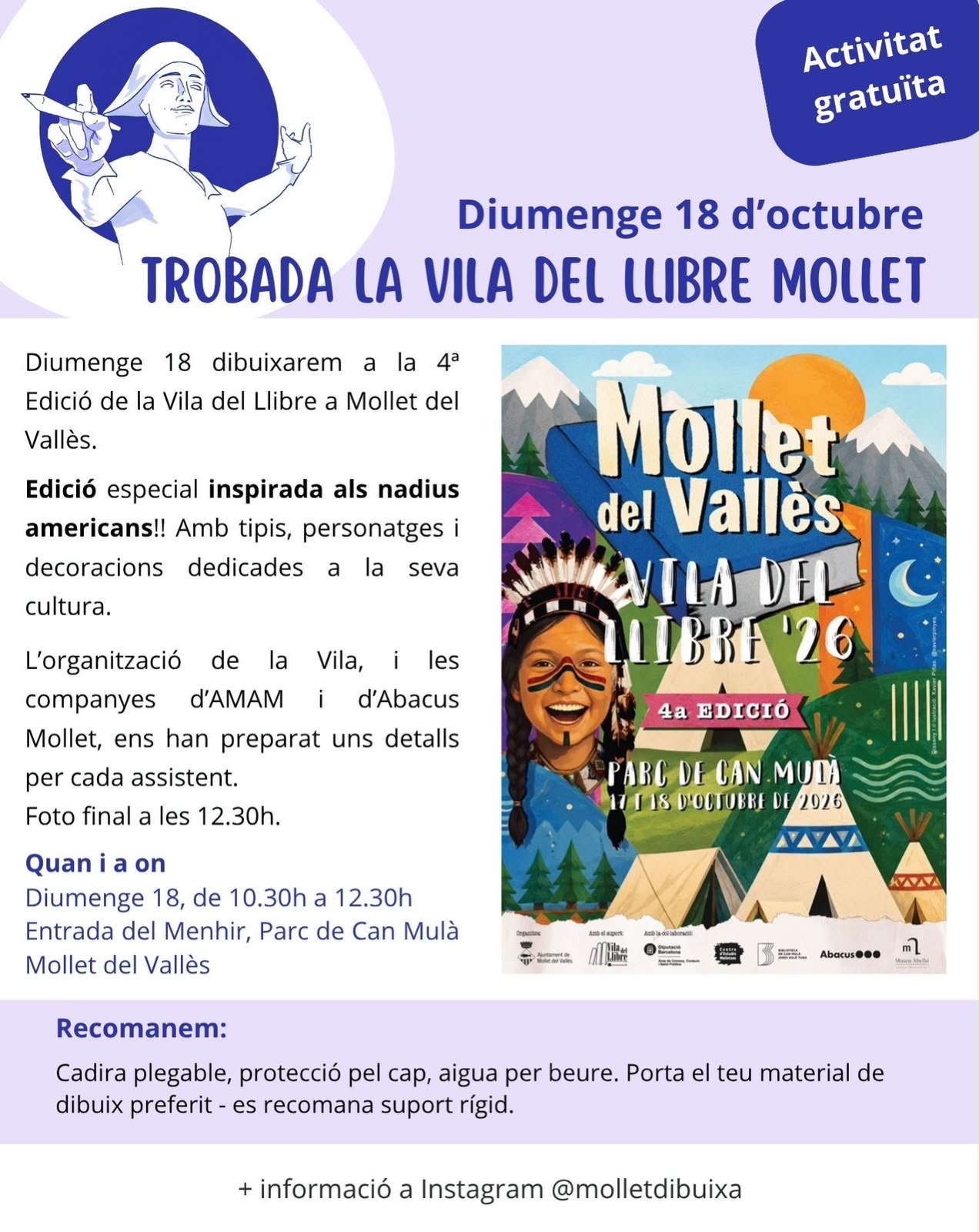 Mollet Dibuixa. Trobada La Vila del Llibre. Mollet