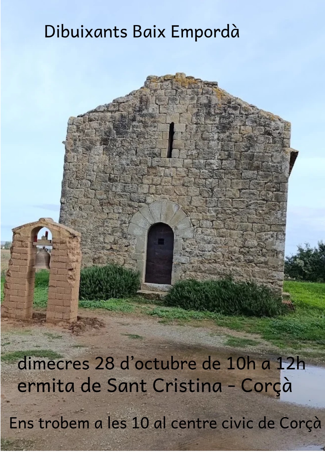 Dibuixants Baix Empordà. Ermita de Santa Cristina. Corçà